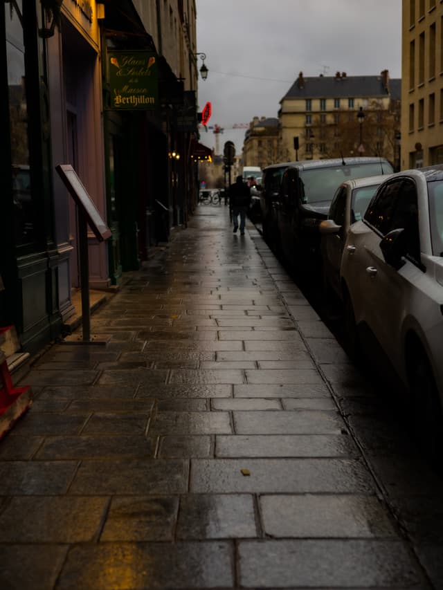 Wet Sidewalk