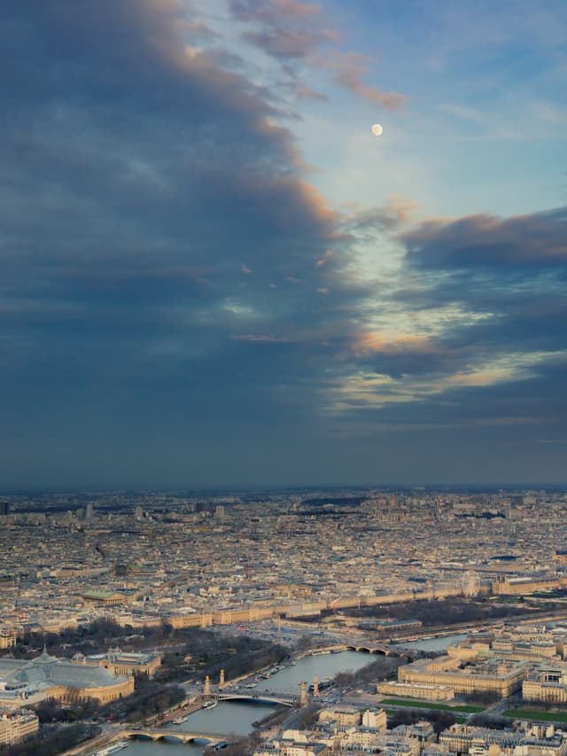 Moon over Paris